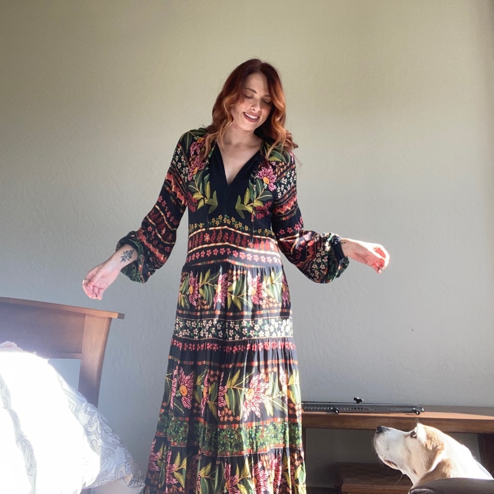 Farm Rio for Anthropology Maxi Dress